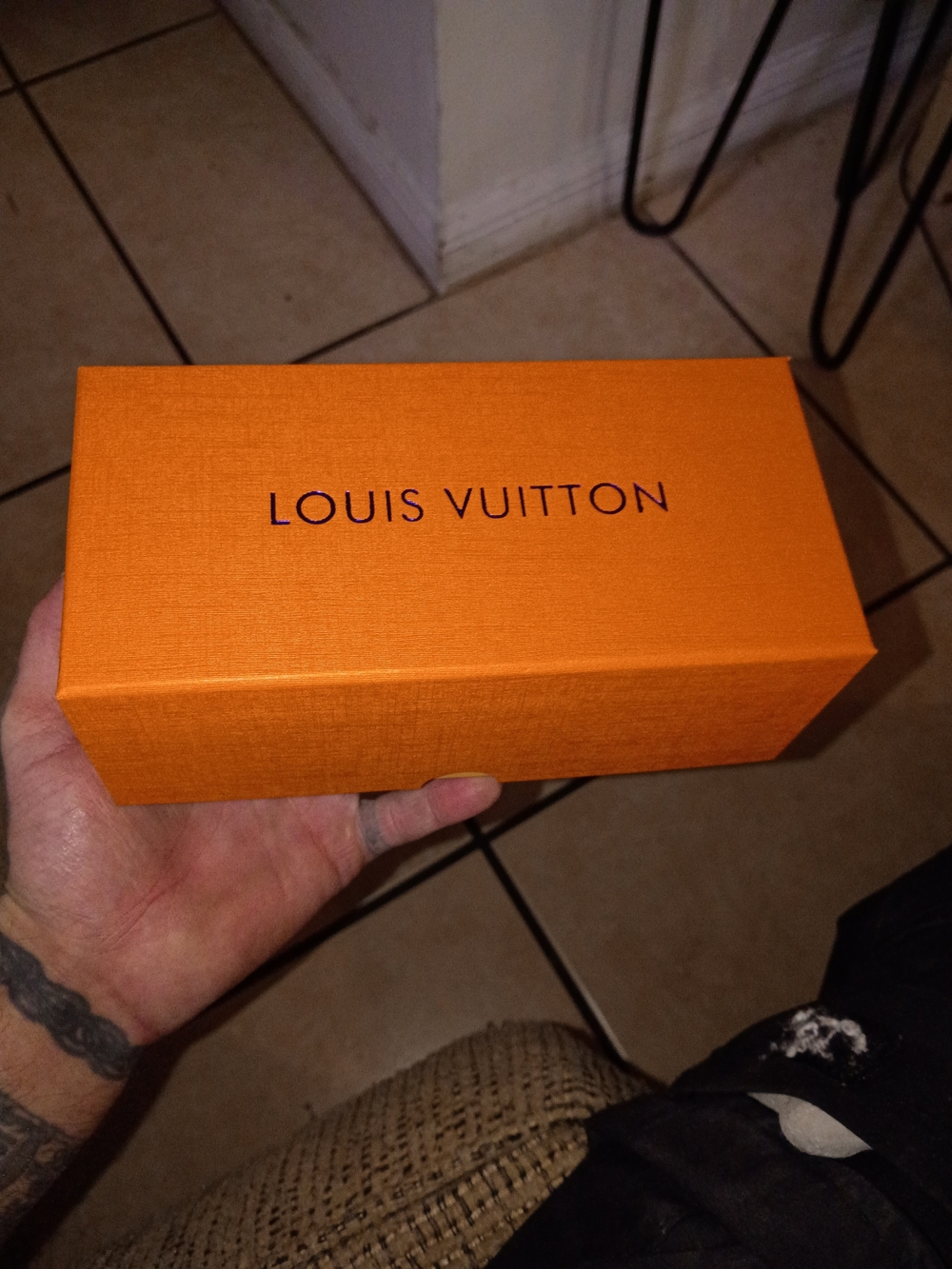 Louis Vuitton Black and Gold Men's Sunglasses